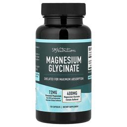 Smnutrition Magnesium Glycinate 120 Capsules 36 Mg Per Capsule
