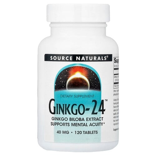 Source Naturals Ginkgo 24 40 Mg 120 Tablets product image