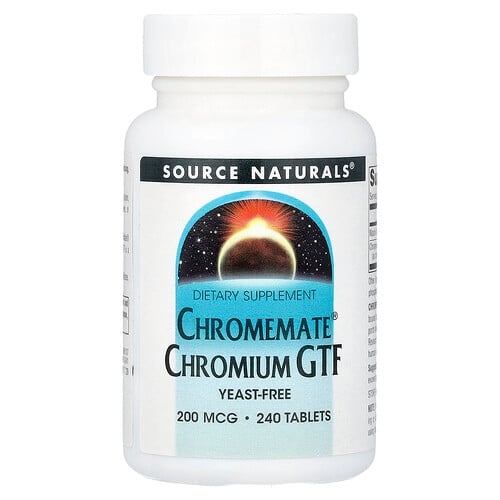 Source Naturals Chromemate Chromium Gtf 200 Mcg 240 Tablets product image