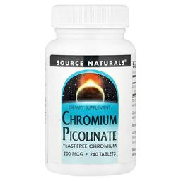 Source Naturals Chromium Picolinate 200 Mcg 240 Tablets
