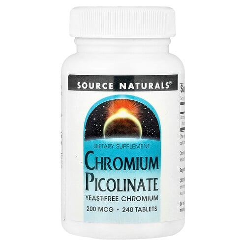 Source Naturals Chromium Picolinate 200 Mcg 240 Tablets product image
