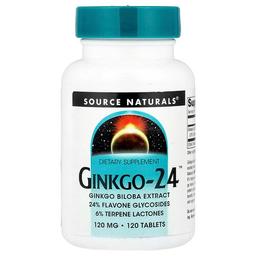 Source Naturals Ginkgo 24 120 Mg 120 Tablets