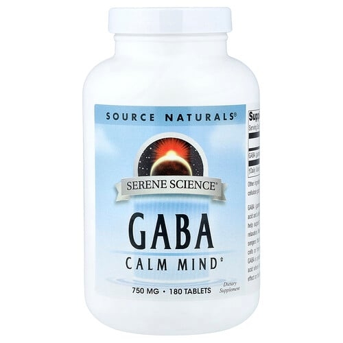Source Naturals Serene Science Gaba 750 Mg 180 Tablets product image