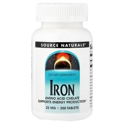 Source Naturals Iron 25 Mg 250 Tablets