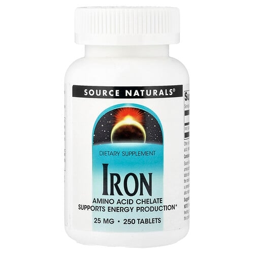 Source Naturals Iron 25 Mg 250 Tablets product image