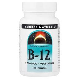 Source Naturals Vitamin B 12 2 000 Mcg 100 Lozenges