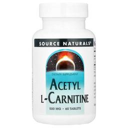 Source Naturals Acetyl L Carnitine 500 Mg 60 Tablets