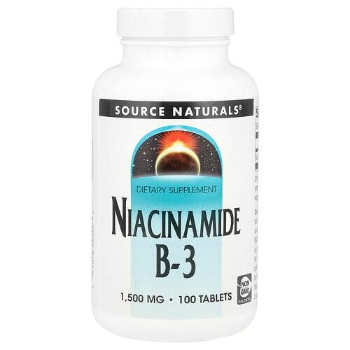 Source Naturals Niacinamide B 3 1 500 Mg 100 Tablets product image