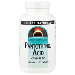 Source Naturals Pantothenic Acid 250 Mg 250 Tablets