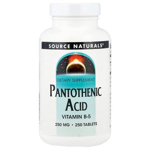Source Naturals Pantothenic Acid 250 Mg 250 Tablets product image