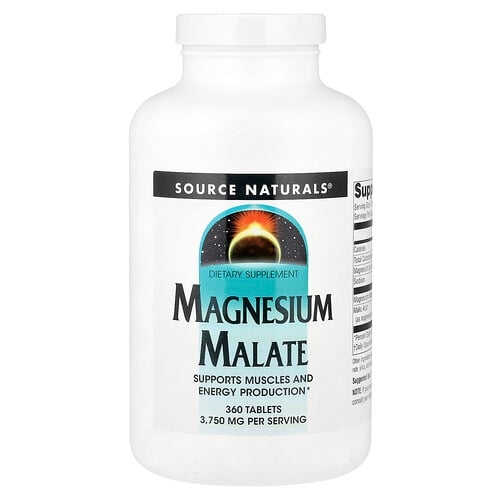 Source Naturals Magnesium Malate 360 Tablets 1 250 Mg Per Tablet product image