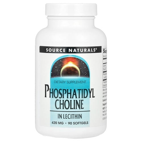 Source Naturals Phosphatidyl Choline In Lecithin 420 Mg 90 Softgels product image