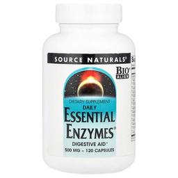 Source Naturals Daily Essential Enzymes 500 Mg 120 Capsules