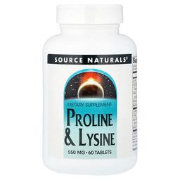 Source Naturals Proline Lysine 60 Tablets