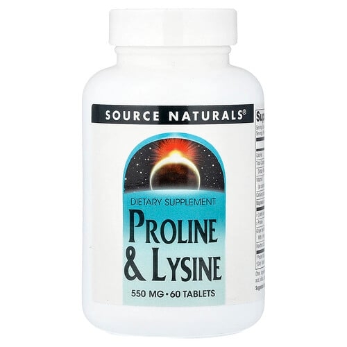 Source Naturals Proline Lysine 60 Tablets product image