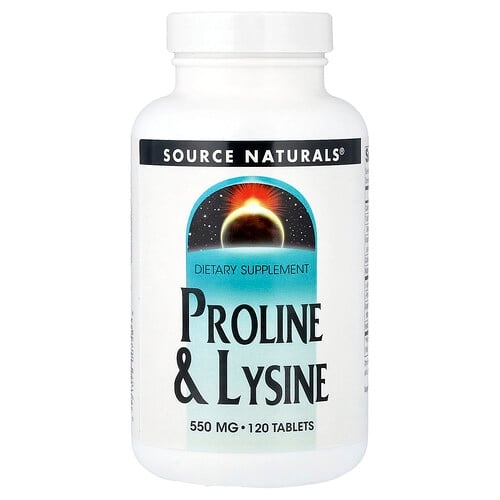 Source Naturals Proline Lysine 120 Tablets product image