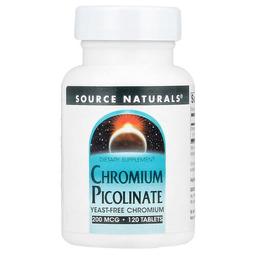 Source Naturals Chromium Picolinate 200 Mcg 120 Tablets