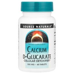 Source Naturals Calcium D Glucarate 500 Mg 60 Tablets