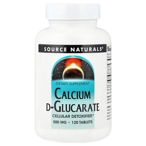 Source Naturals Calcium D Glucarate 120 Tablets 500 Mg Per Tablet product image