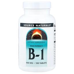 Source Naturals Vitamin B 1 High Potency 500 Mg 100 Tablets