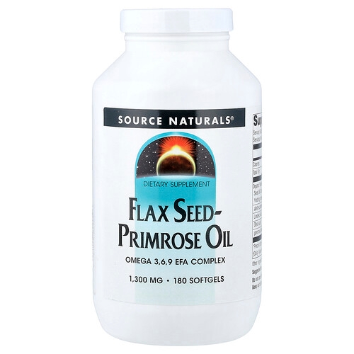 Source Naturals Flax Seed Primrose Oil 180 Softgels product image