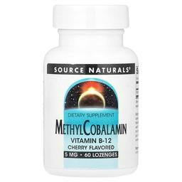 Source Naturals Methylcobalamin Cherry 5 Mg 60 Lozenges