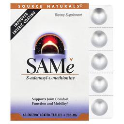 Source Naturals Same 60 Enteric Coated Tablets 200 Mg Per Tablet