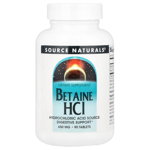 Source Naturals Betaine Hci 90 Tablets product image