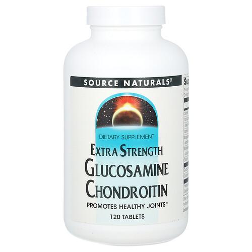 소스 네츄럴 Source Naturals, 글루코사민 콘드로이틴, 120정 product image
