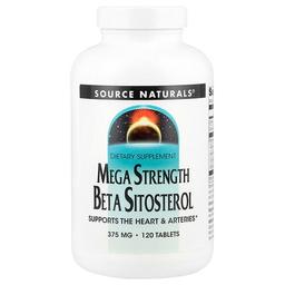 Source Naturals Mega Strength Beta Sitosterol 375 Mg 120 Tablets