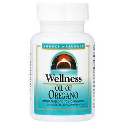Source Naturals Wellness Oil Of Oregano 30 Vegetarian Capsules 45 Mg Per Capsule