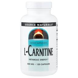 Source Naturals L Carnitine 500 Mg 120 Capsules