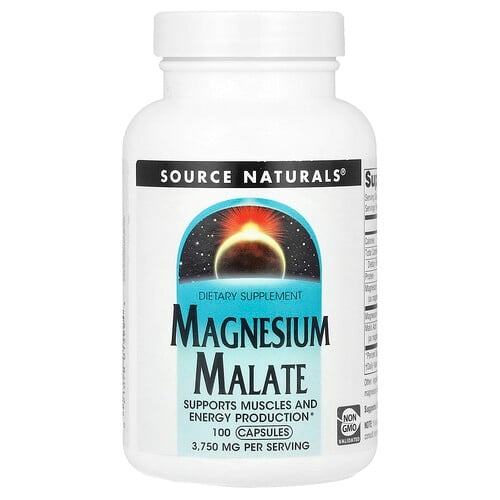 Source Naturals Magnesium Malate 100 Capsules product image