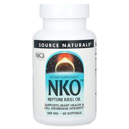 Source Naturals Nko Neptune Krill Oil 500 Mg 60 Softgels