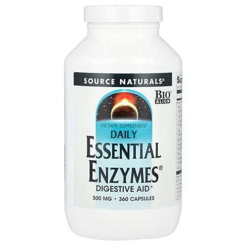 Source Naturals Daily Essential Enzymes 500 Mg 360 Capsules product image