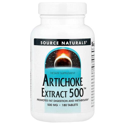 Source Naturals Artichoke Extract 500 180 Tablets product image