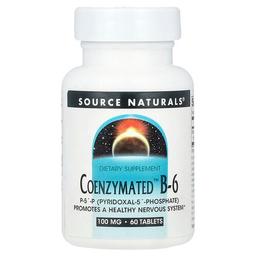 Source Naturals Coenzymated B 6 100 Mg 60 Tablets