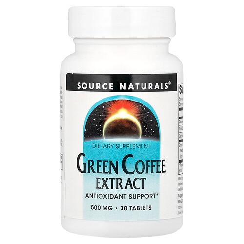 Source Naturals Green Coffee Extract 30 Tablets 500 Mg Per Tablet product image