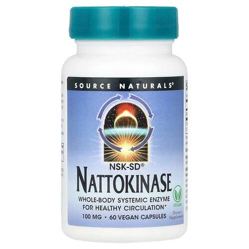소스 네츄럴 Source Naturals, 나토키나제, 100mg, 베지 캡슐 60정 product image