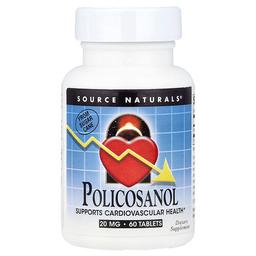 Source Naturals Policosanol 20 Mg 60 Tablets
