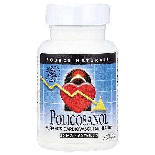 소스 네츄럴 Source Naturals, 폴리코사놀, 20mg, 60정 product image