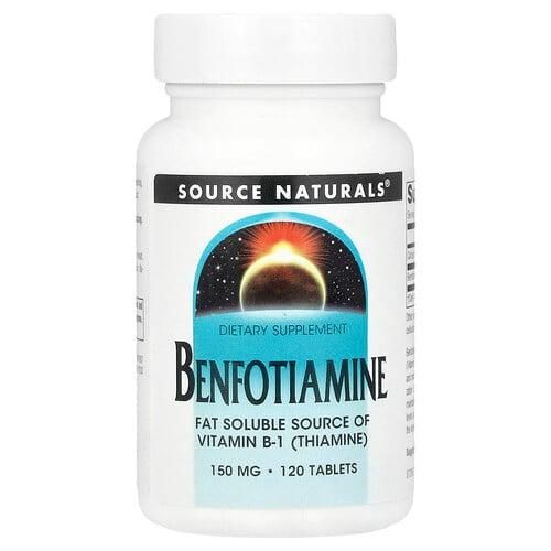 Source Naturals Benfotiamine 120 Tablets product image