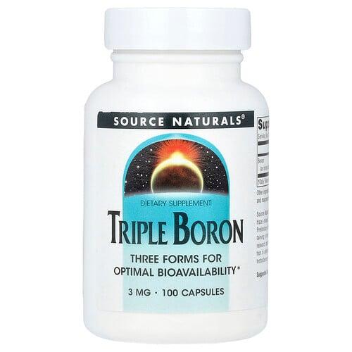์์ค ๋ค์ธ๋ด Source Naturals, ํธ๋ฆฌํ ๋ถ์, 3mg, ์บก์ 100์ product image