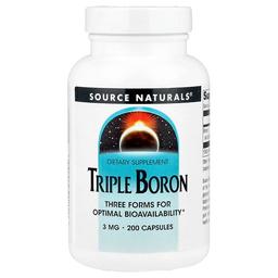 Source Naturals Triple Boron 3 Mg 200 Capsules