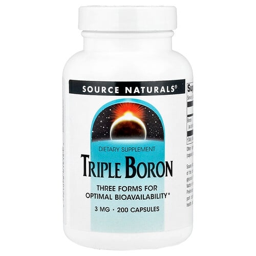 Source Naturals Triple Boron 3 Mg 200 Capsules product image