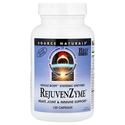 Source Naturals Rejuvenzyme 120 Capsules product image