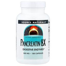 Source Naturals Pancreatin 8x 100 Capsules