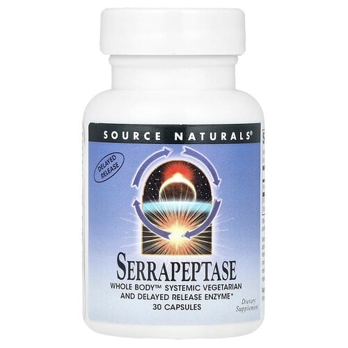 Source Naturals Serrapeptase 30 Capsules 60 000 Spu Per Capsule product image