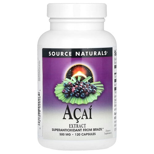 Source Naturals Acai Extract 500 Mg 120 Capsules product image