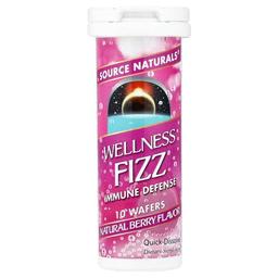 Source Naturals Wellness Fizz Immune Defense Natural Berry 10 Wafers
